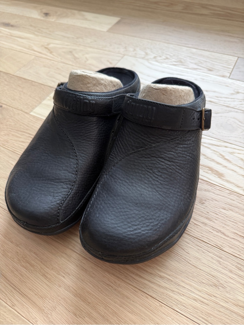 Men's Leather Clog - Fitflop slip on with removable back strap